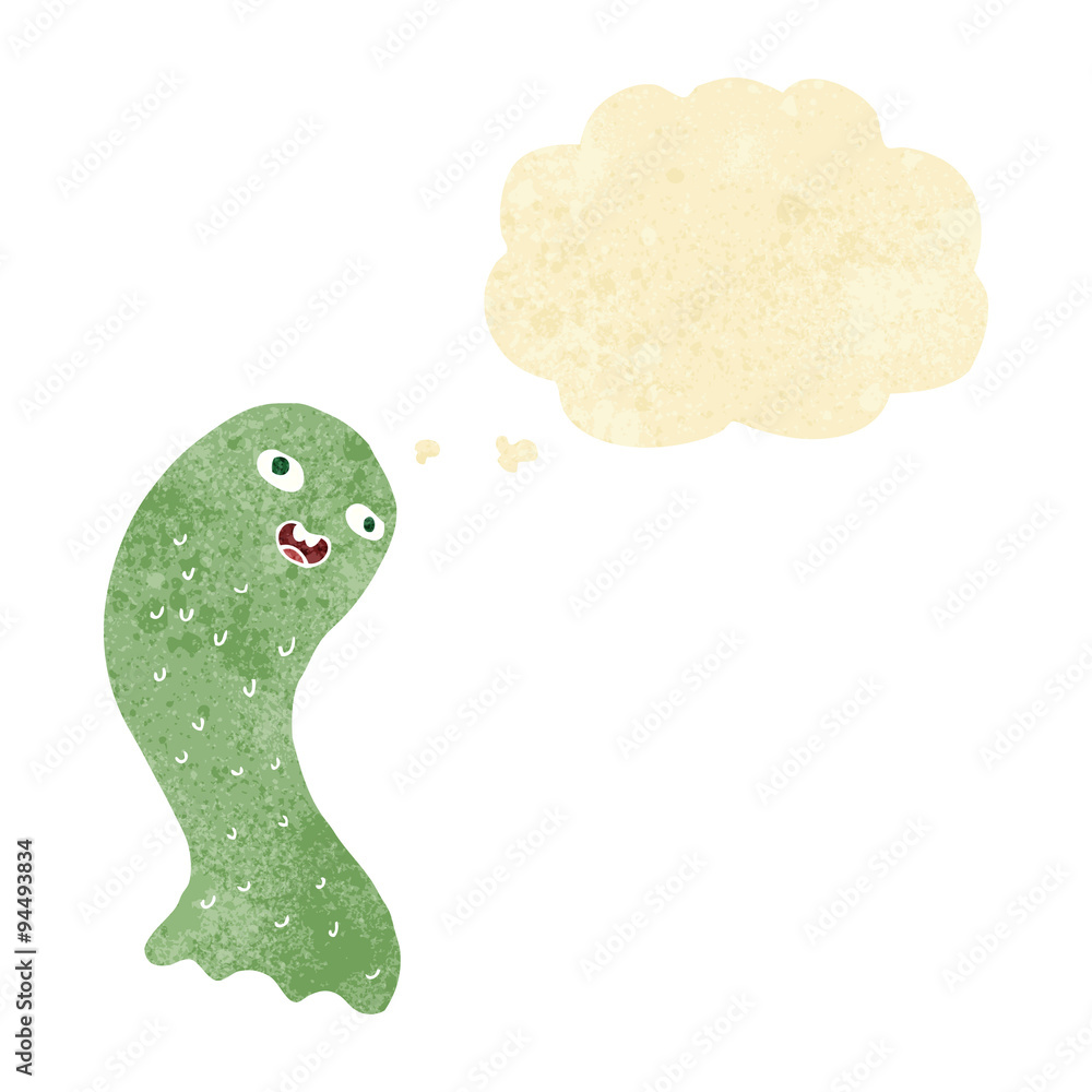 funny cartoon ghost with thought bubble funny cartoon ghost with thought bubble