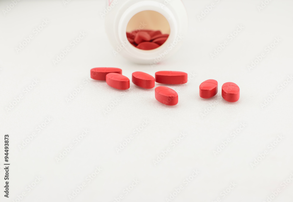 red pills isolated red pills isolated