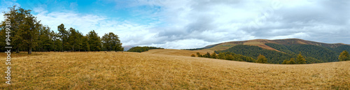 Autumn mountain panorama.