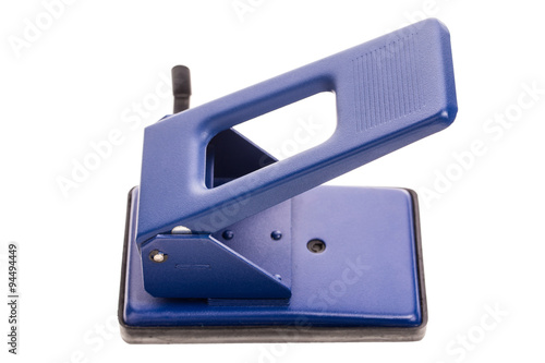 Blue office hole puncher.