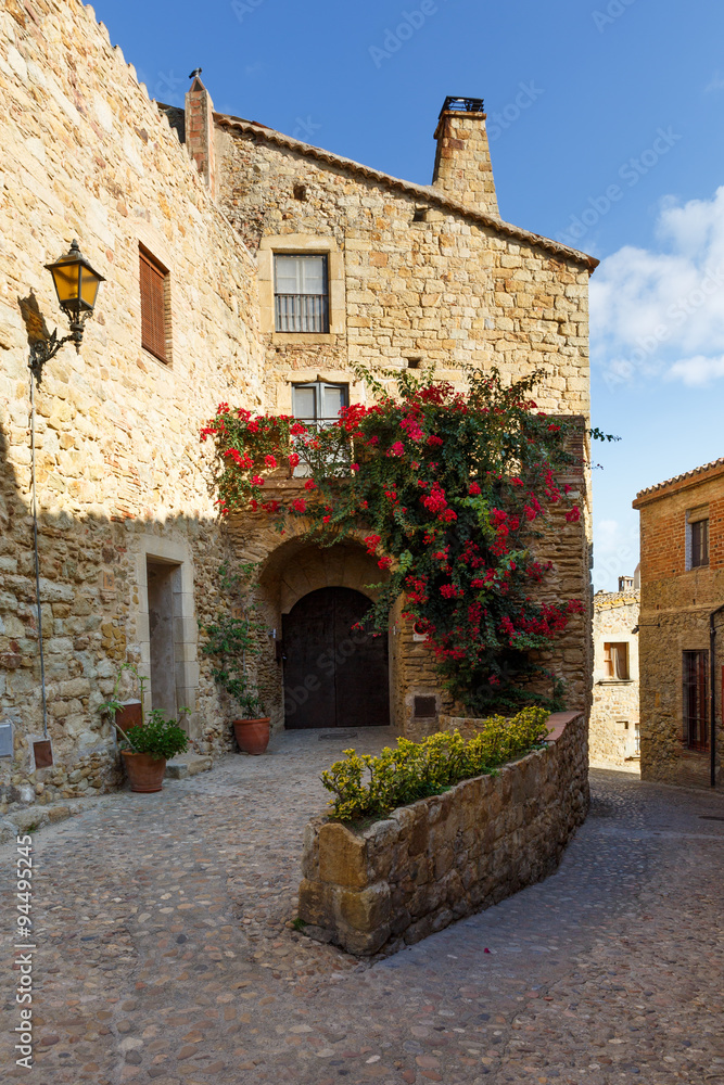 Medieval village of Pals, Costa Brava,Spain,Europe