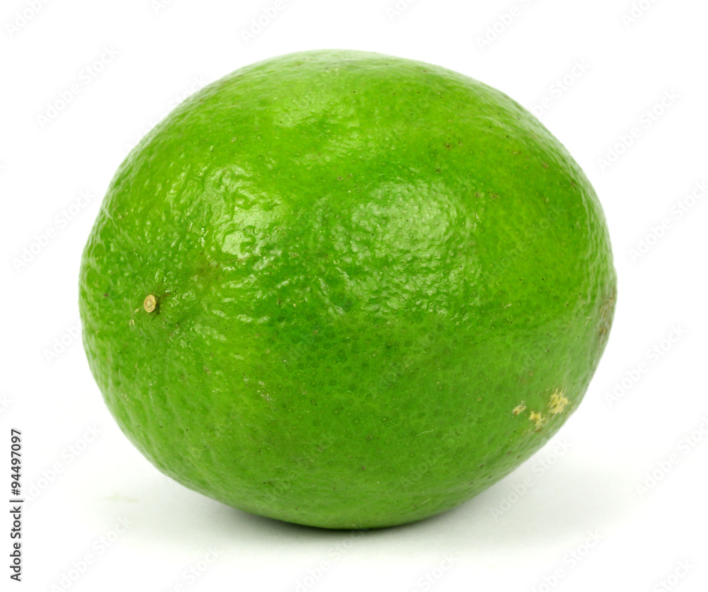Citrus lime fruit isolated on white background cutout Citrus lime fruit isolated on white background cutout