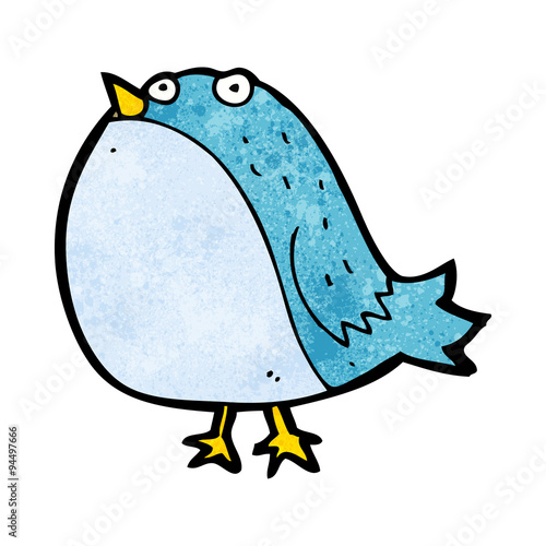 cartoon fat bird