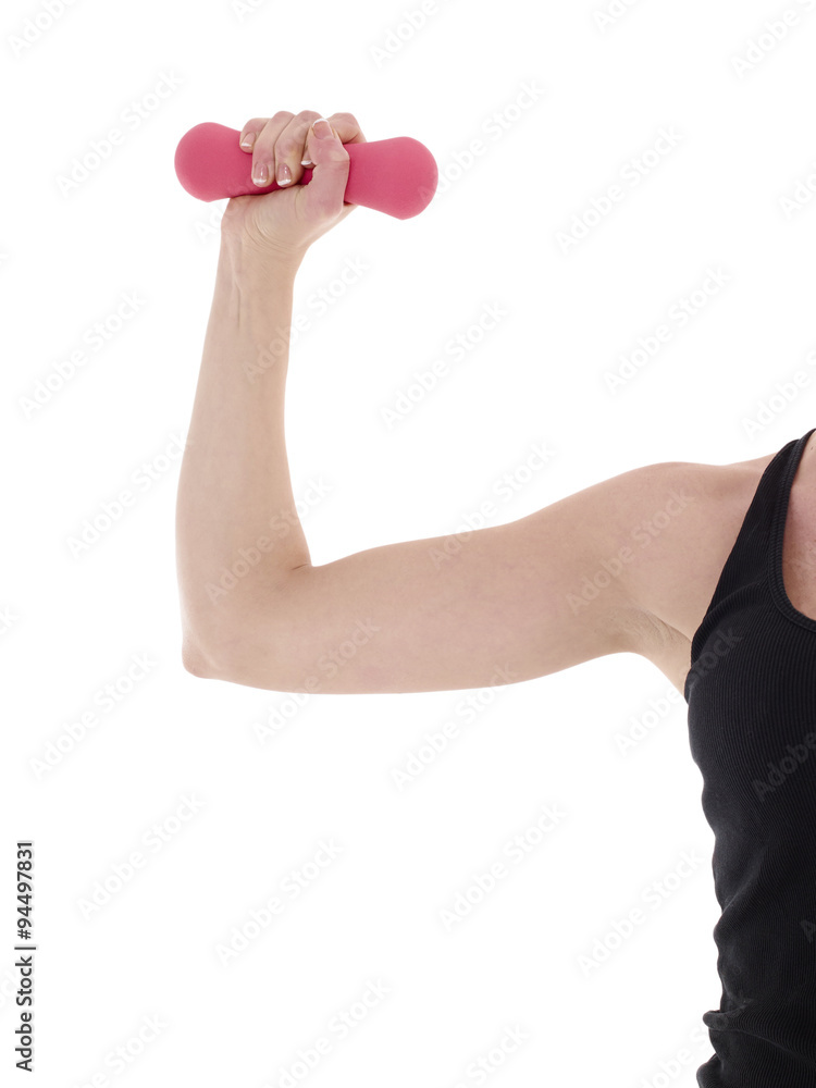 Sporty girl holding weights. Fitness gym concept. Sporty girl holding weights. Fitness gym concept.