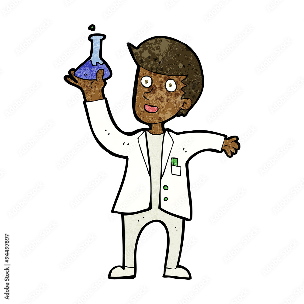 cartoon happy scientist cartoon happy scientist