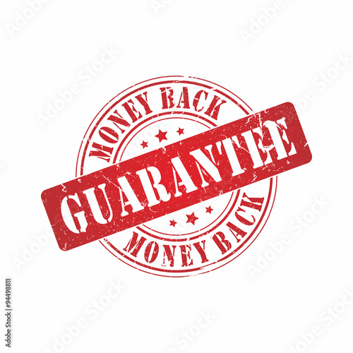 Vector Money Back Guarantee stamp