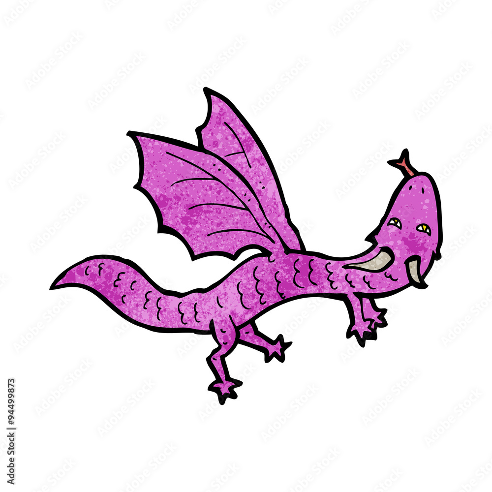 Fototapeta premium cartoon little dragon