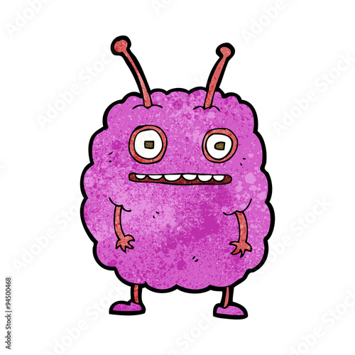 cartoon funny alien monster