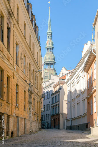Riga. Old street.