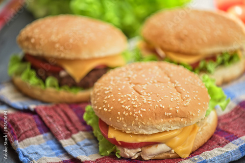home made burgers