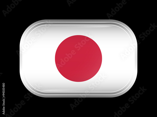 Flag of Japan. Rectangular Shape with Rounded Corners Free Download Flag of Japan. Rectangular Shape with Rounded Corners - GFXLoad