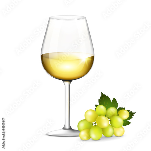 Glass of white wine