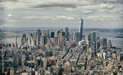 Vintage effect of Manhattan, New York City. © Antonio Gravante