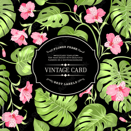 Vintage label card.