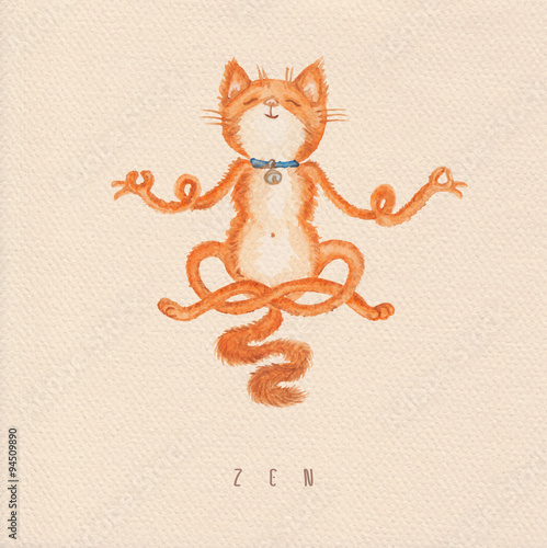 Meditation cat
