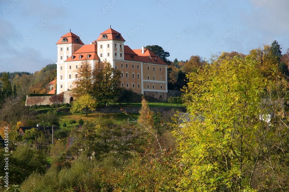 Castle  Valec in western Bohemia, Czech republic