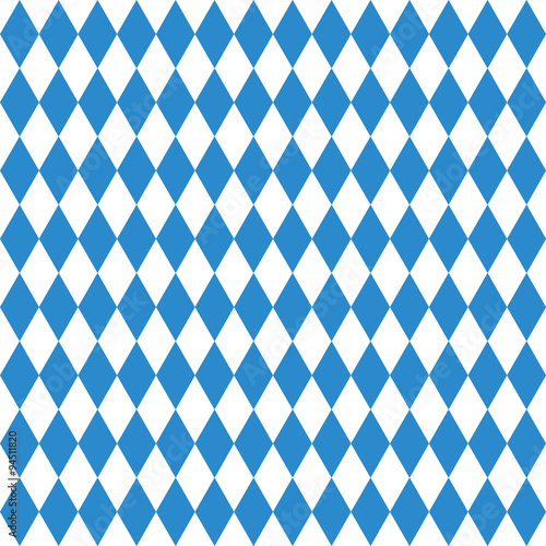 Oktoberfest checkered background and Bavarian flag pattern
