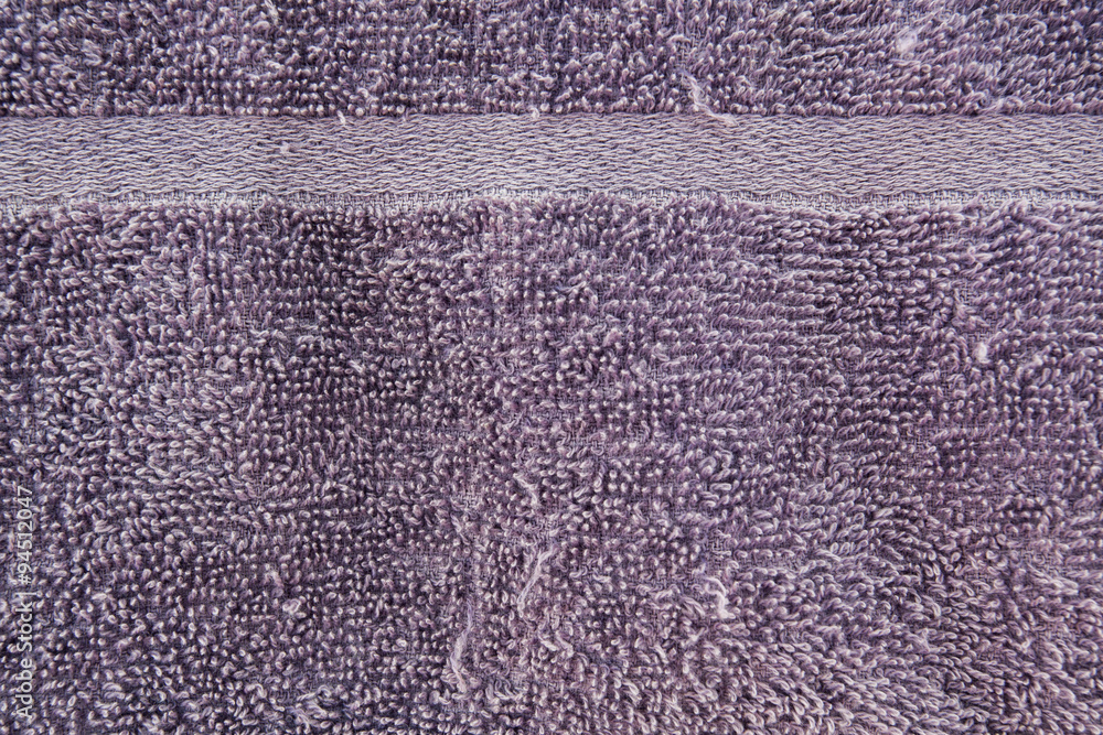 Purple bathroom towel texture background