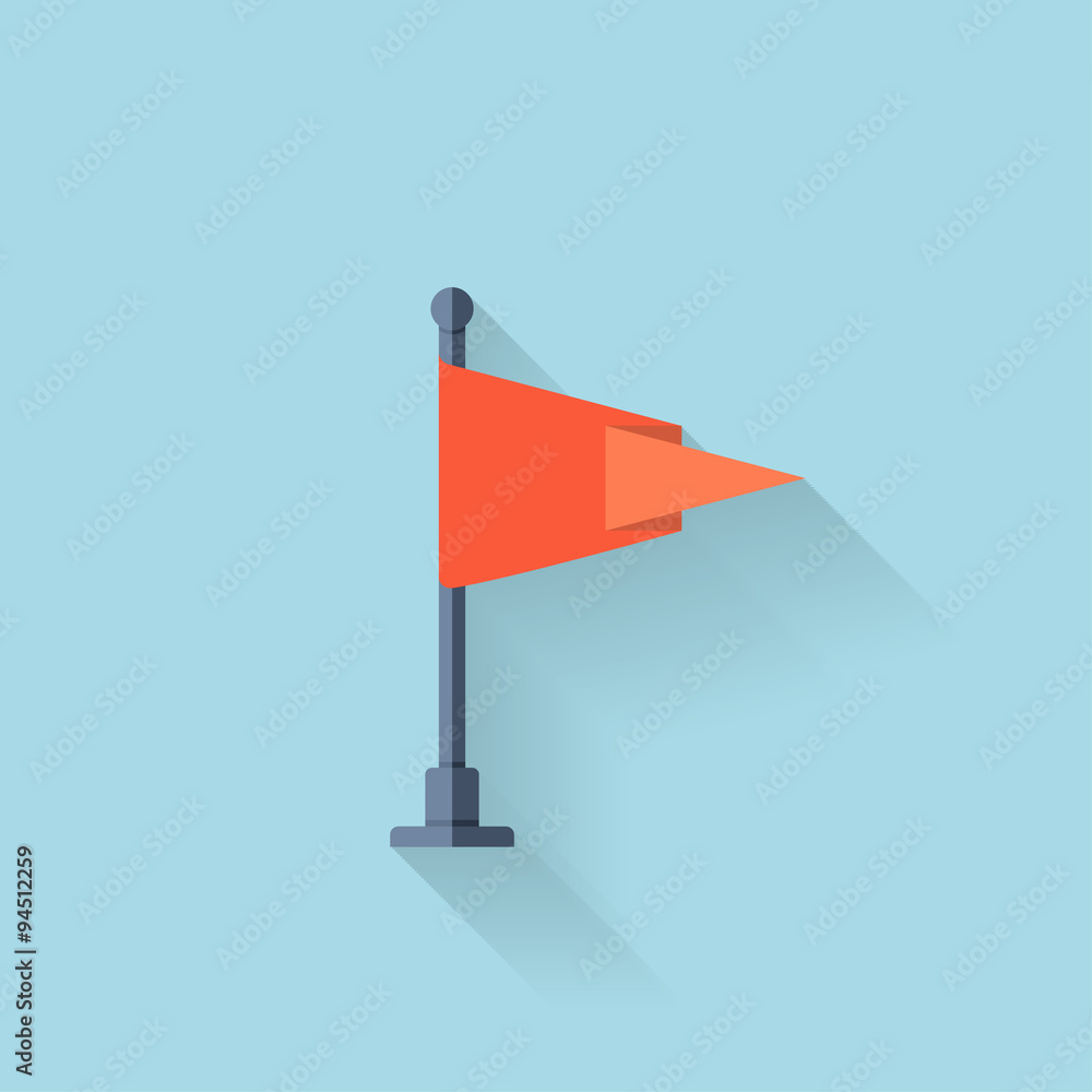 Flat web icon. Flag. Flat web icon. Flag.