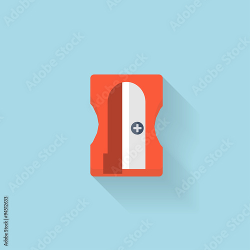 Flat web internet icon. Pencill eraser.