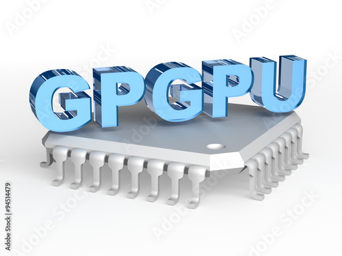 GPGPU acronym (General-purpose computing on graphics processing units) photo