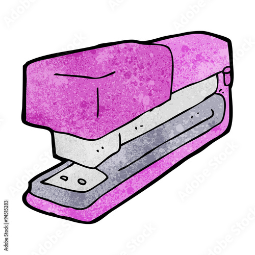 cartoon office stapler