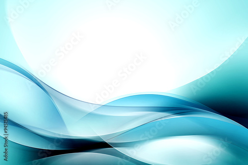Modern Abstract Blue Wave Design