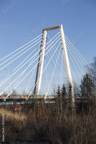 Cable Bridge in Umeå, Sweden © Emmoth