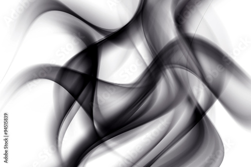 Abstract Black Smoke Element of Design Background