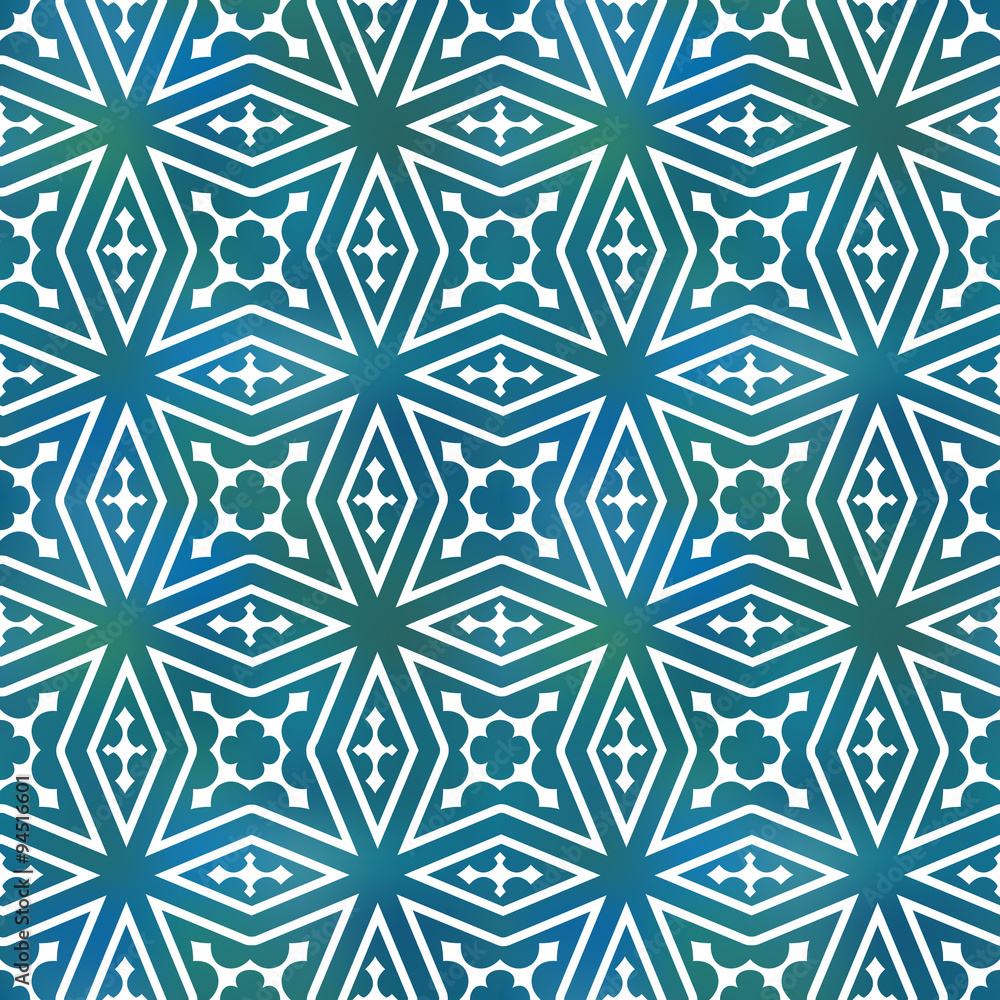 Seamless geometric tiling pattern Stock Vector | Adobe Stock