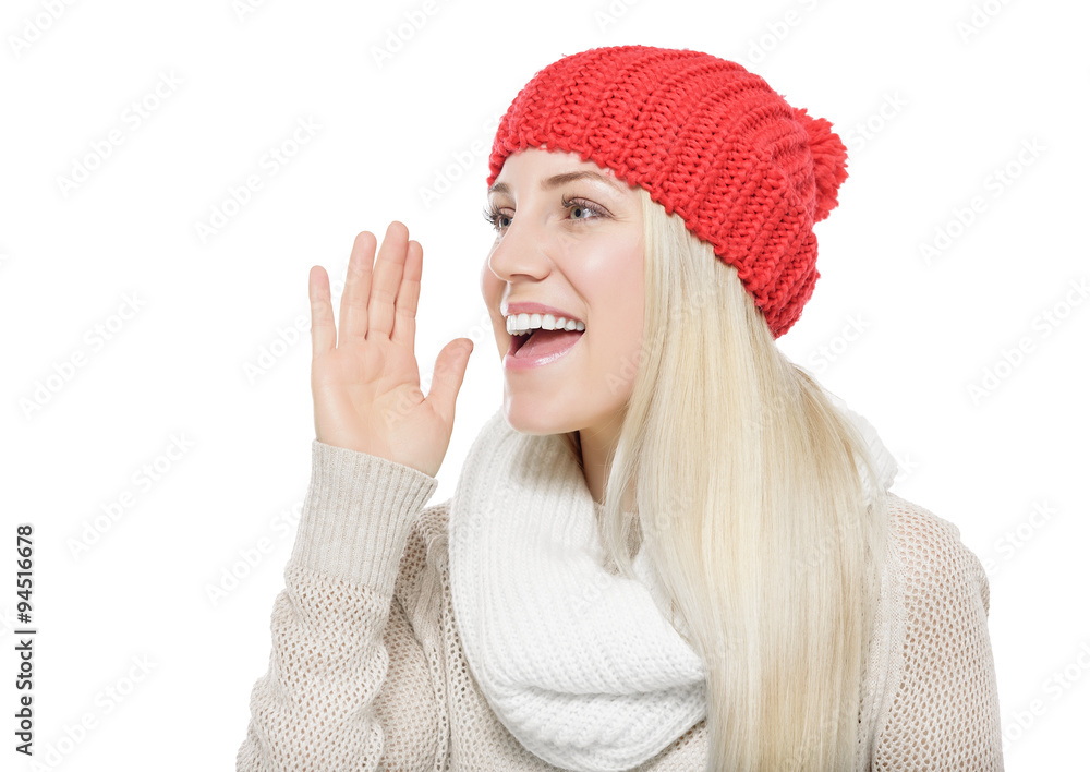 Woman in winter clothes. Woman in winter clothes.