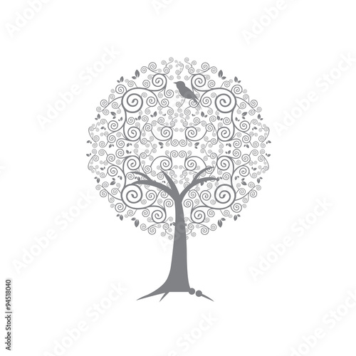 decorative tree vintage style