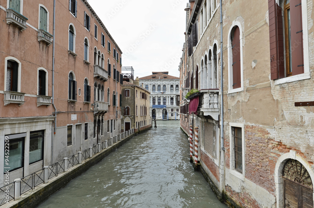 Detail of Venice Canal and Palace