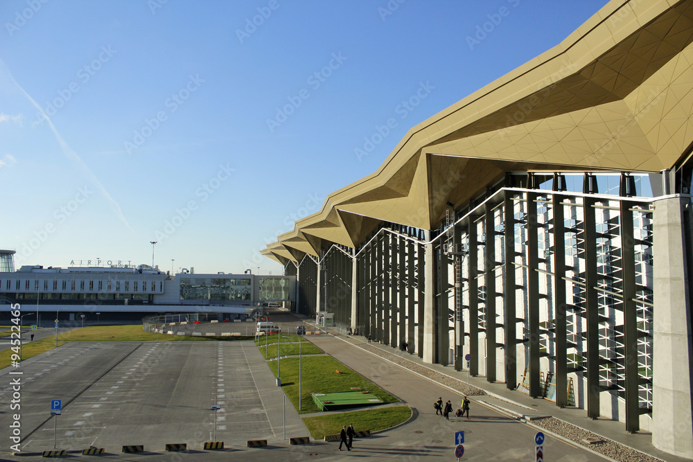 Obraz premium аэропорт Пулково старое и новое здания