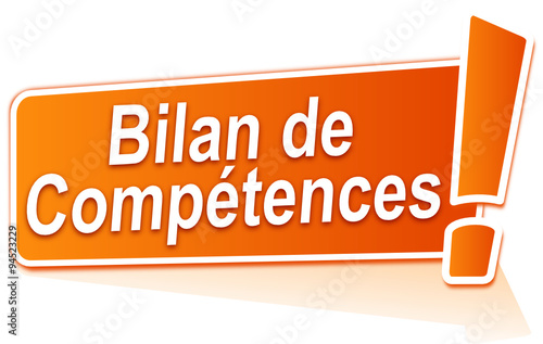 bilan de compétences sur étiquette orange