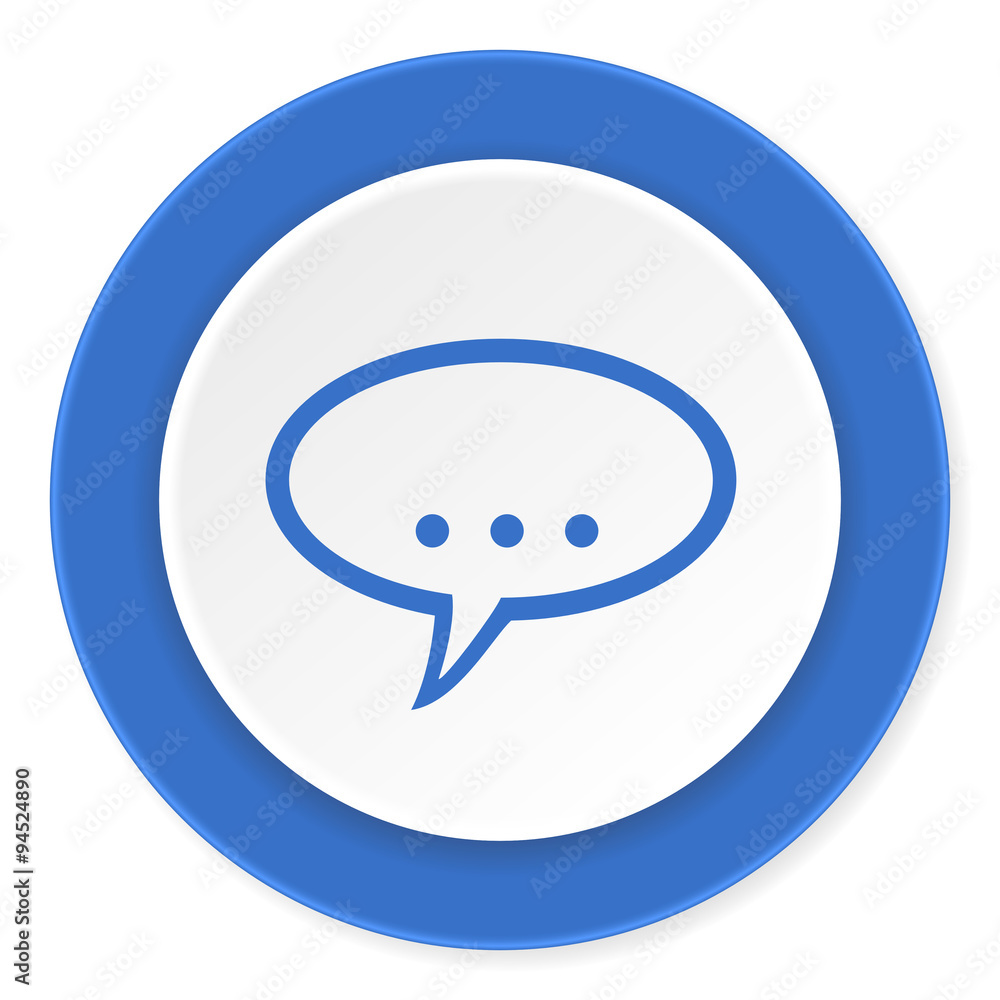 forum blue circle 3d modern design flat icon on white background forum blue circle 3d modern design flat icon on white background