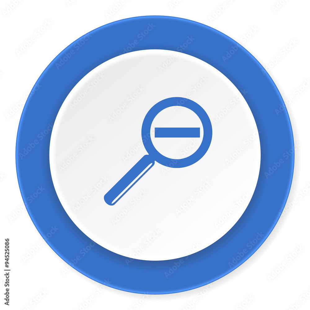 lens blue circle 3d modern design flat icon on white background lens blue circle 3d modern design flat icon on white background