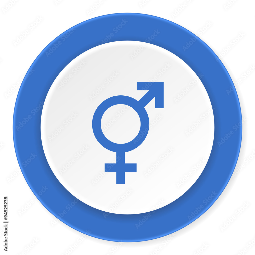 sex blue circle 3d modern design flat icon on white background sex blue circle 3d modern design flat icon on white background