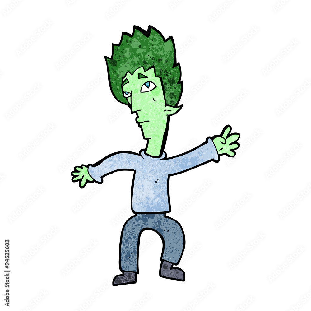 Obraz premium cartoon vampire man