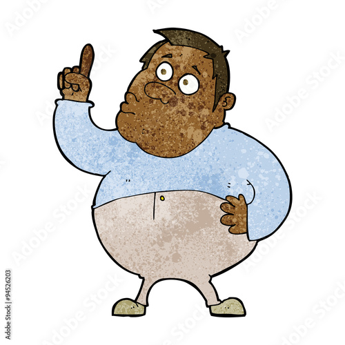 cartoon man asking question