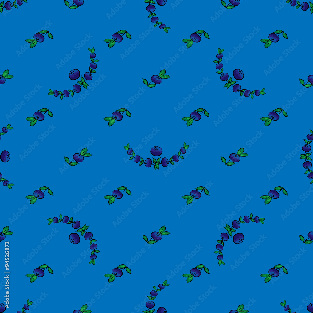 Blueberry berry seamless pattern background Blueberry berry seamless pattern background