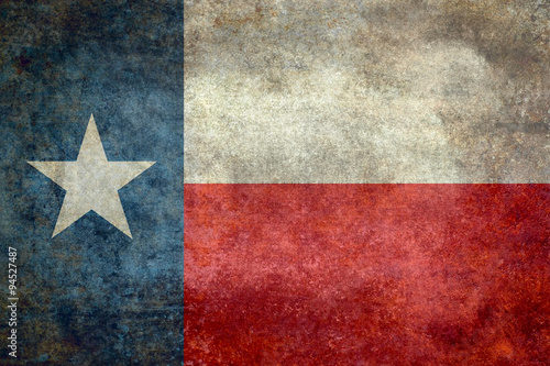 Texas state flag vintage retro style photo