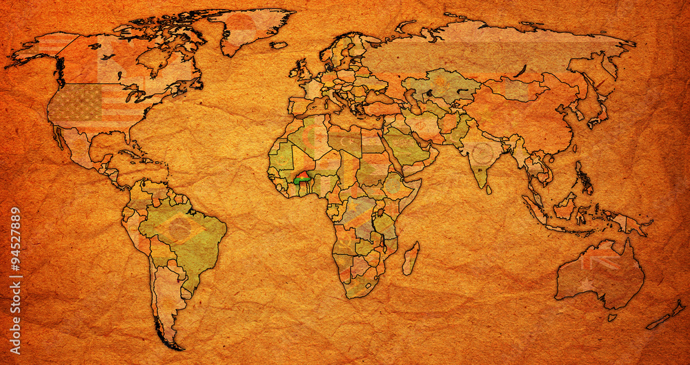 burkina faso territory on actual world map burkina faso territory on actual world map