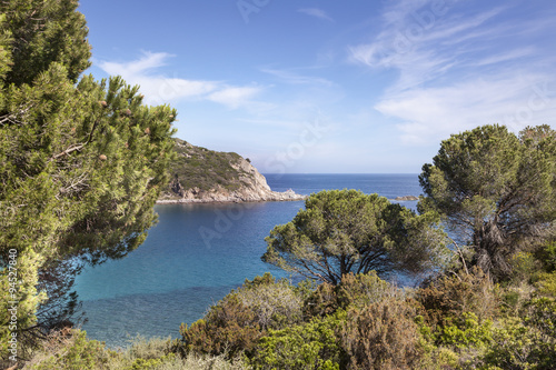 Mediterranean coast near Cavoli, Elba island, Elba, island, Tuscany, Italy, Europe