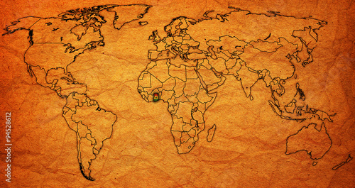 ghana territory on actual world map