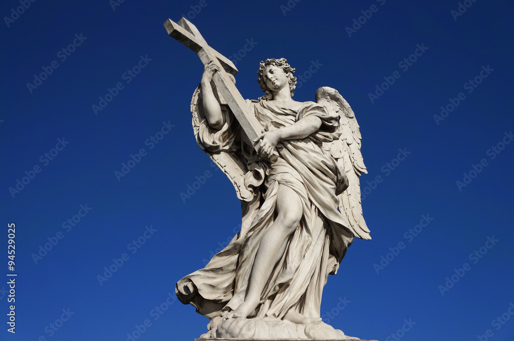 statue-angel-cross-Rome