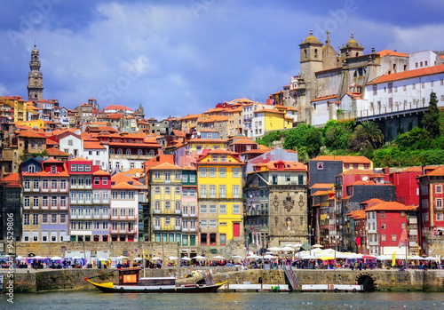 Ribeira, the old town of Porto, Portugal photo