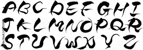 筆文字 アルファベット