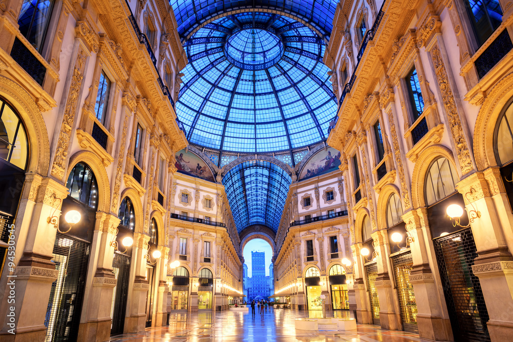 Obraz premium Galeria Vittorio Emanuele II, Mediolan, Włochy