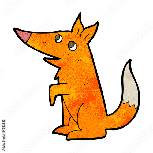 cartoon fox cub